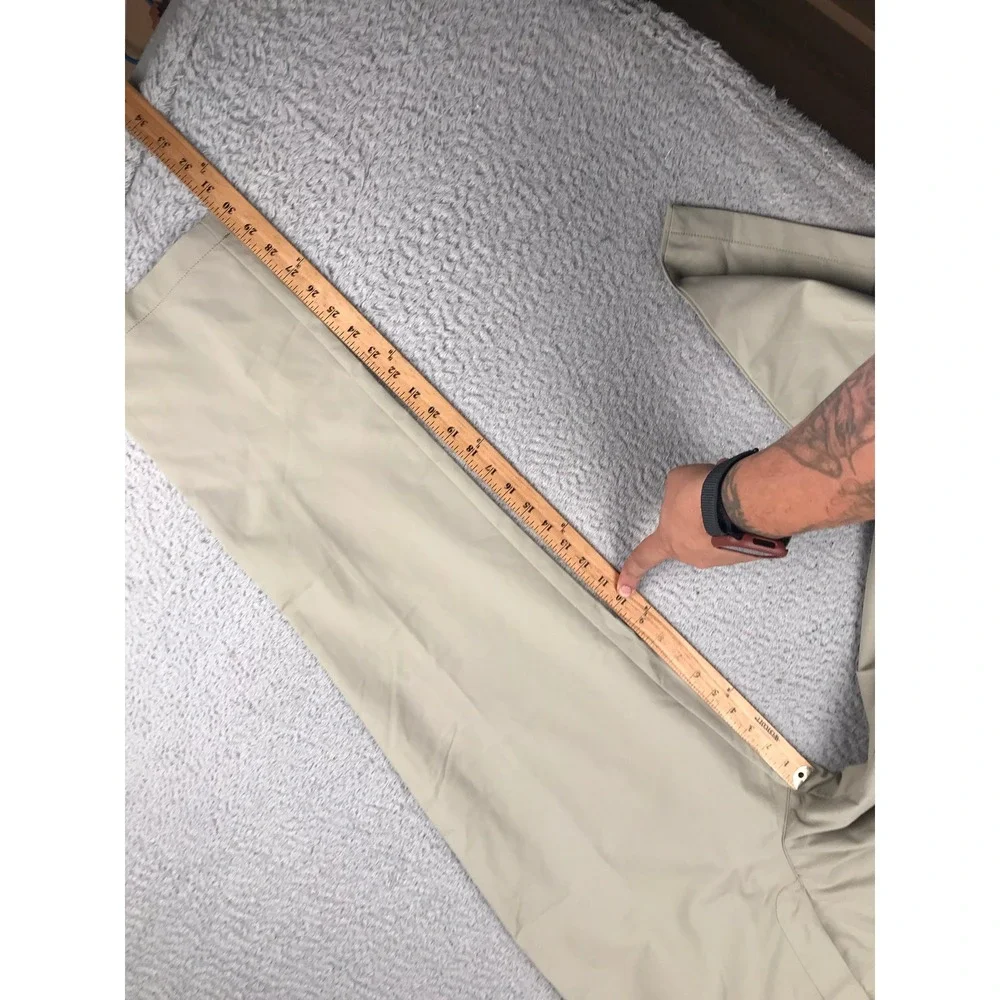 Banana Republic Core Temp Pants Mens 36x32 London Fog Beige Chino Slim NEW